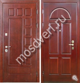 Дверь в квартиру с МДФ с двух сторон - купить от производителя Мосдвери Дверь в квартиру с МДФ с двух сторон